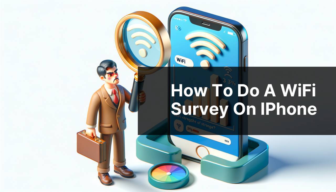 How To Do a WiFi Survey on iPhone