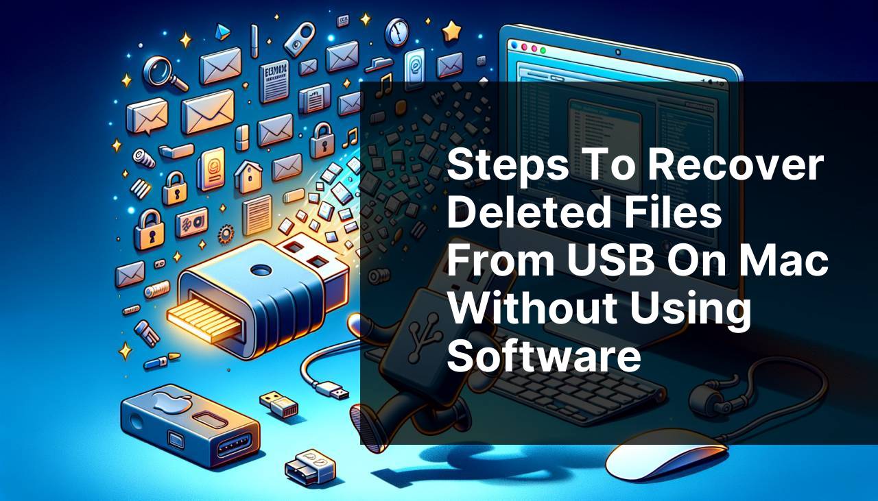 Steps to Recover Deleted Files from USB on Mac Without Using Software