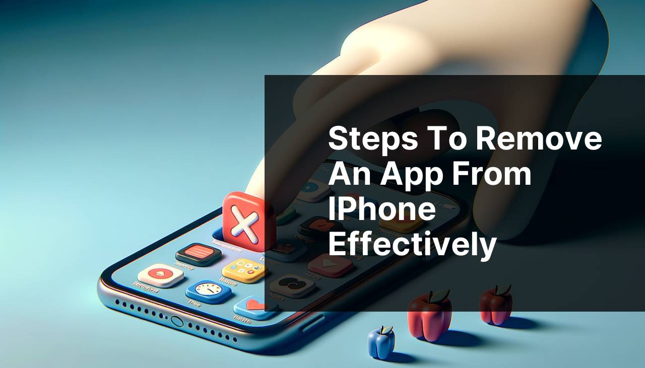 Steps to Remove an App from iPhone Effectively