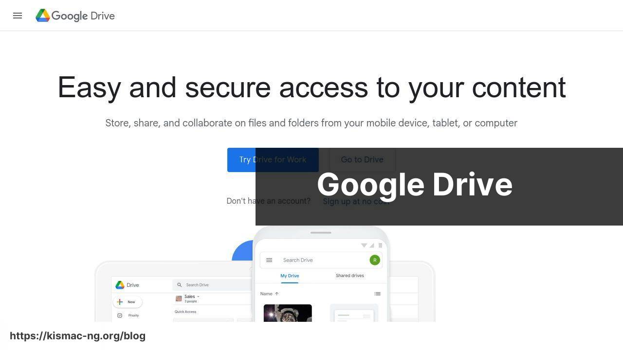 https://google.com/drive screenshot