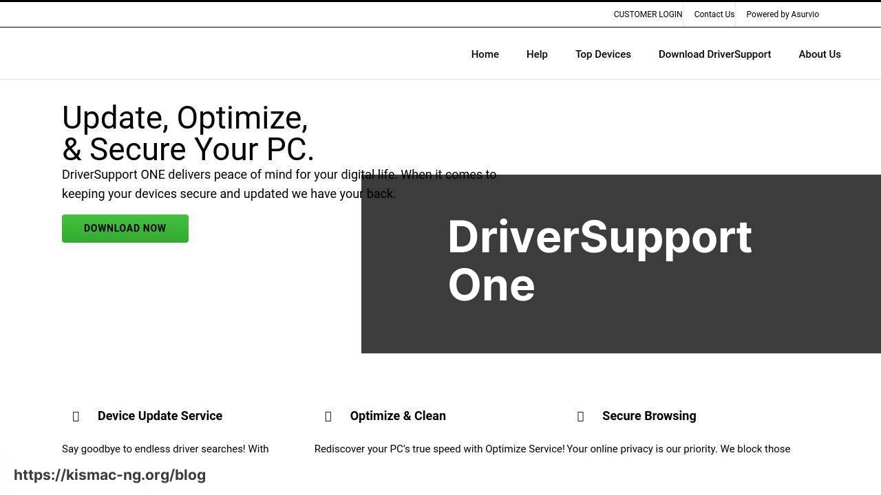 https://www.driversupport.com/ screenshot