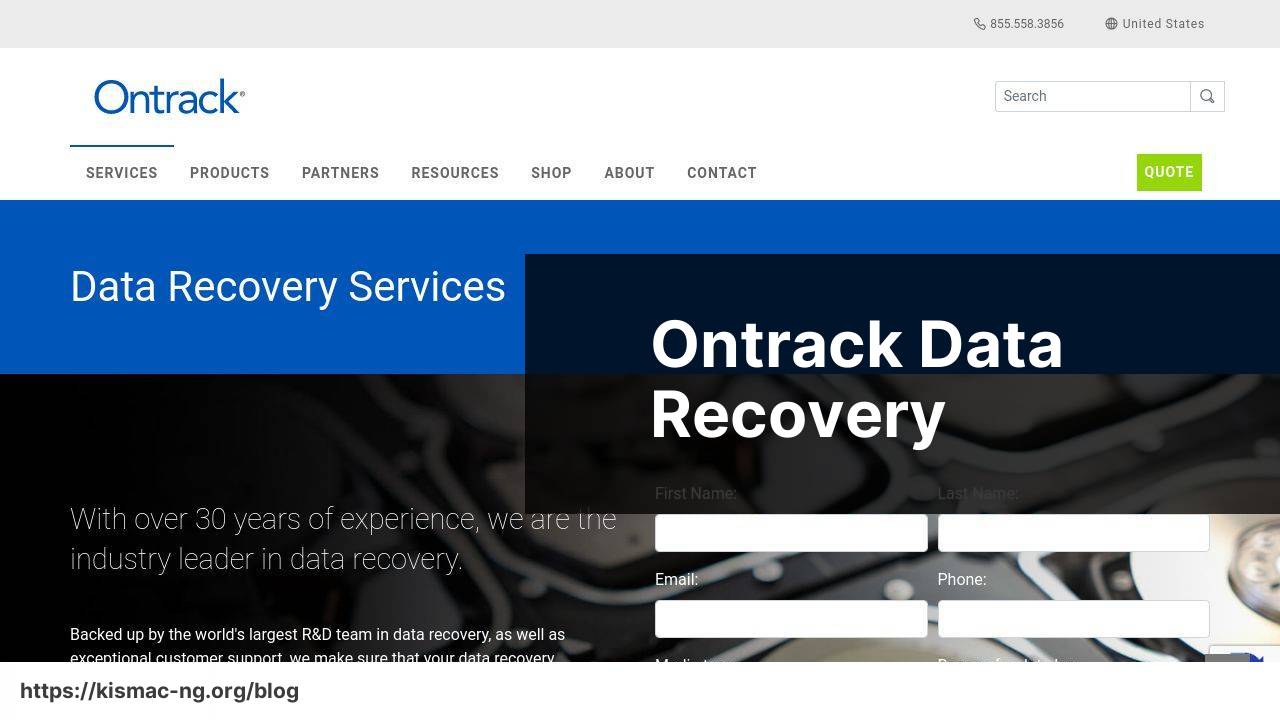 https://www.ontrack.com/services/data-recovery/ screenshot