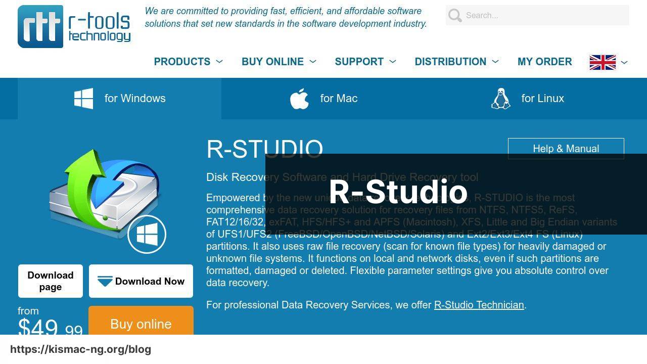 https://www.r-studio.com/ screenshot