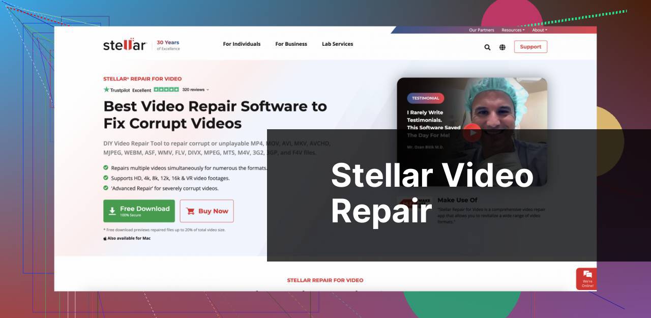 https://www.stellarinfo.com/video-repair.php screenshot