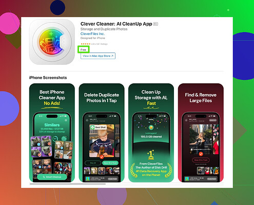 Clever Cleaner App demonstration