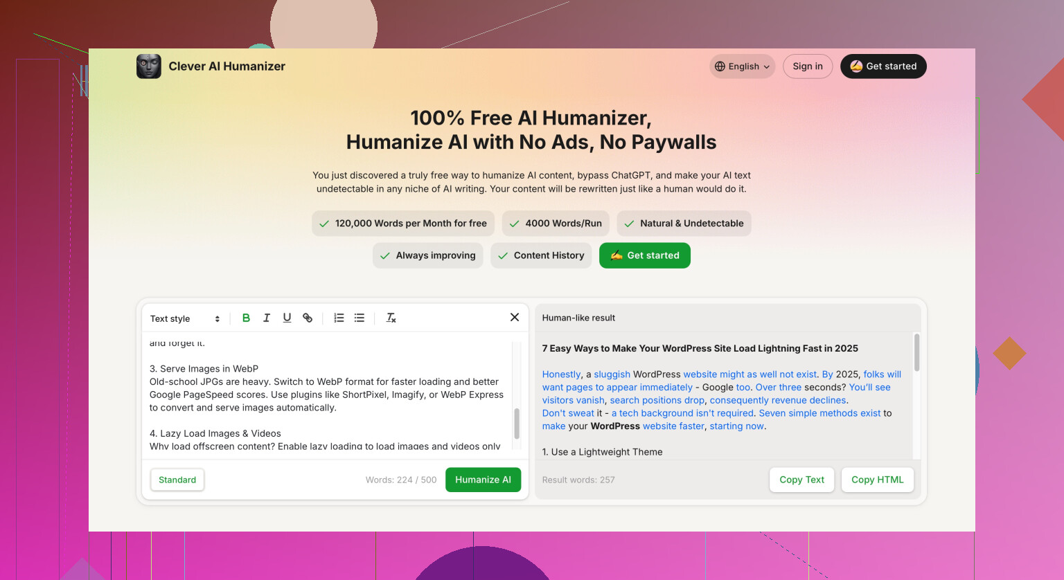 How can I humanize my essay for free?