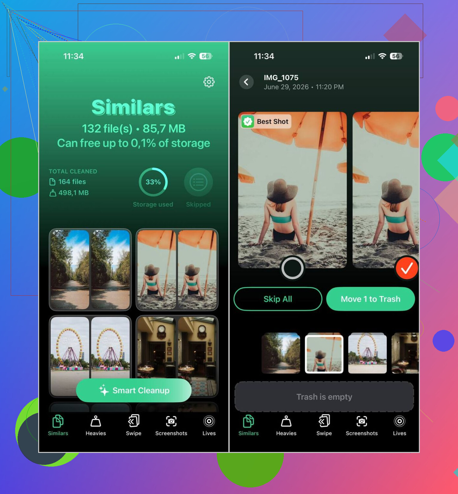 Inbyggda Bilder-appen eller något annat för att sammanfoga dubblettbilder på iPhone?