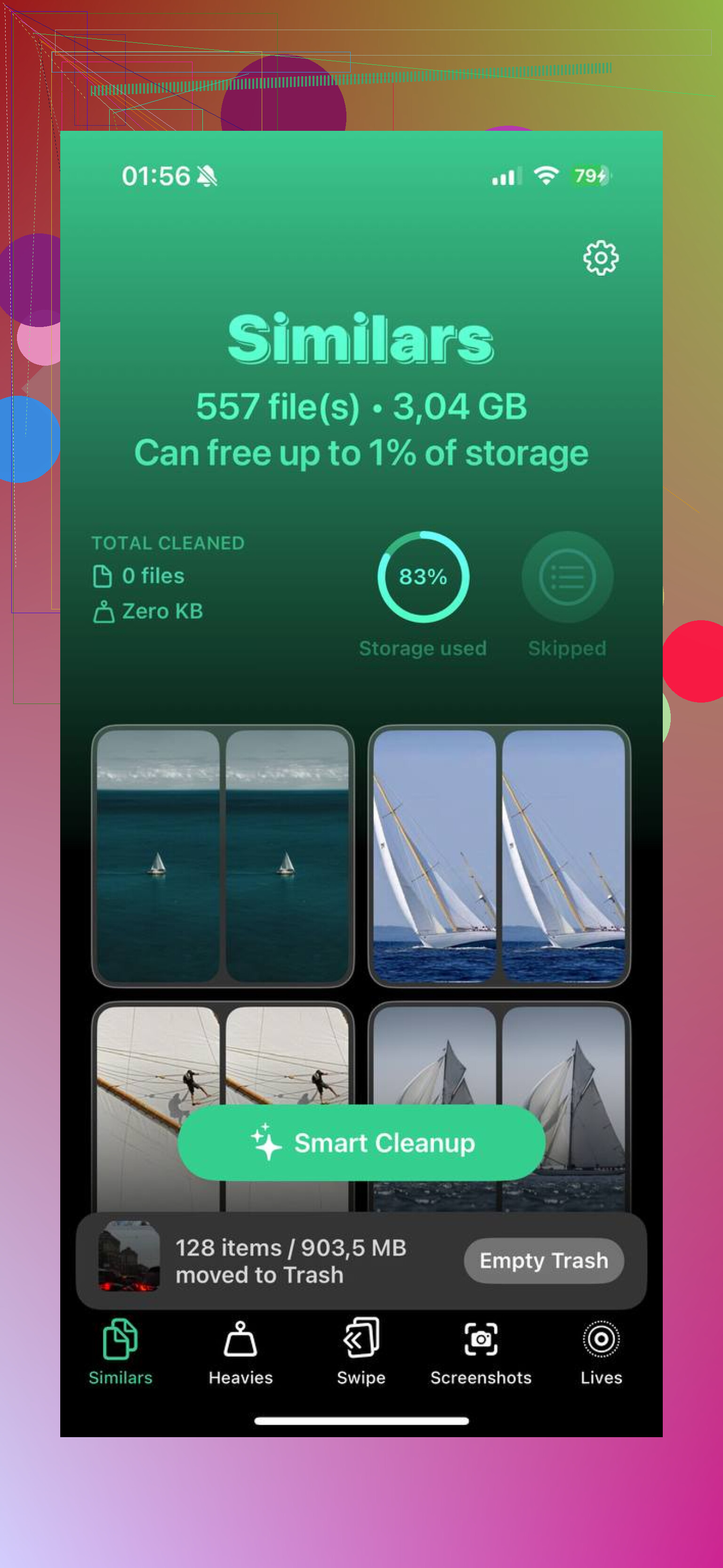 How can I delete all photos on my iPhone and remove duplicates?