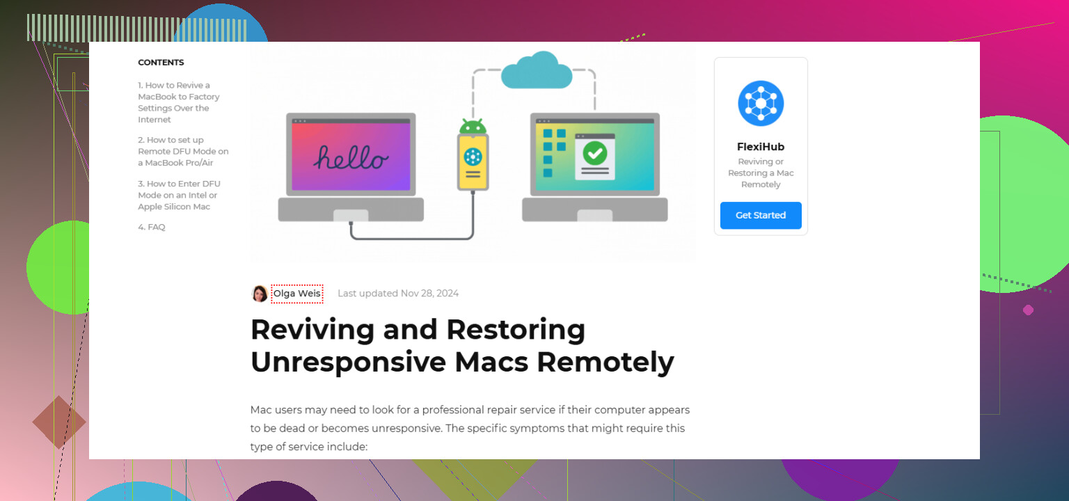 How can I revive an old Mac without another Mac on hand?