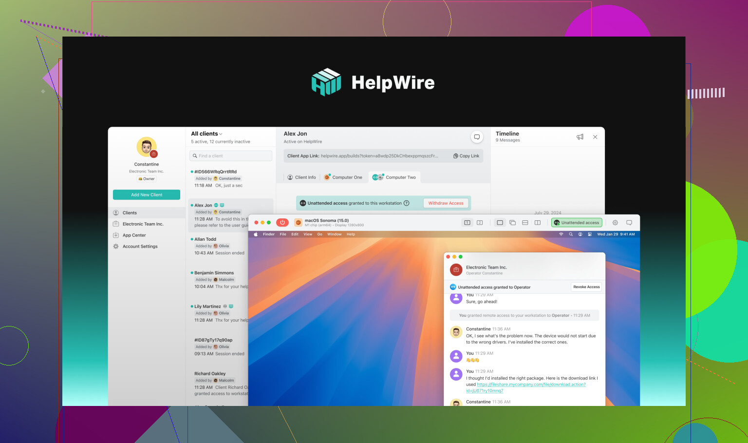 HelpWire – Lightweight and surprisingly secure