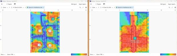 AP Placement Comparison: When More Access Points Lead to Increased Interference