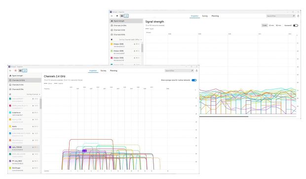 NetSpot — Channel overlap information (graphs) NetSpot — Channel overlap information (graphs)