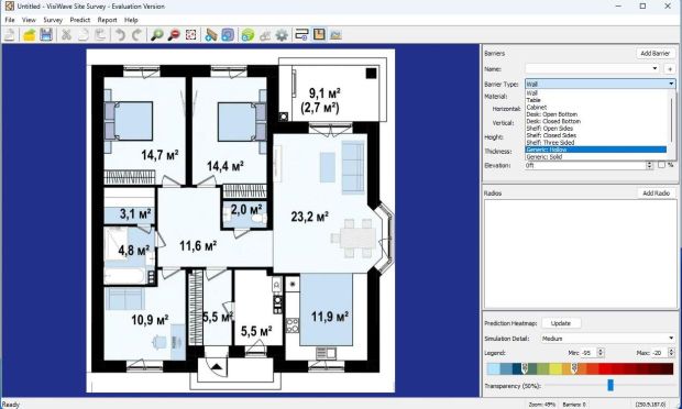 VisiWave — floor plans (walls and obstacles) VisiWave — floor plans (walls and obstacles)
